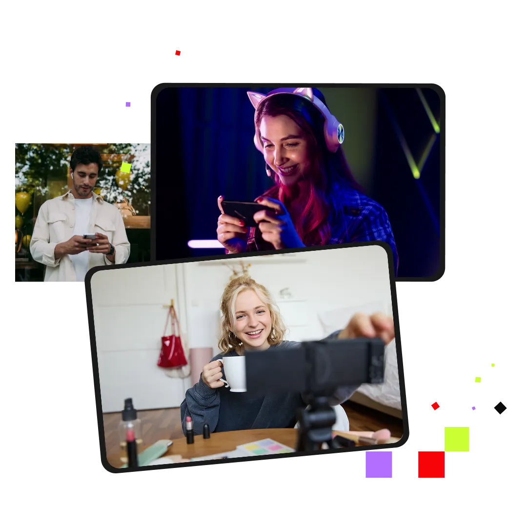 Diverse influencers creating authentic content as part of broader omnichannel strategies.