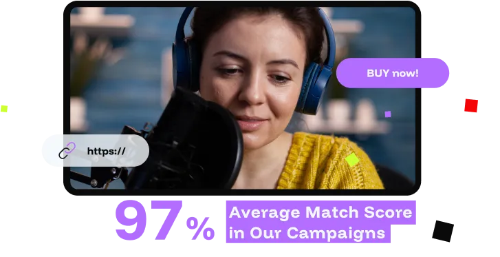 Influencer promoting a product with an affiliate link during livestream.